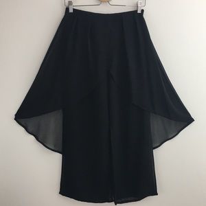 Sugarlips | Dressy Skirted Wide Leg Pants